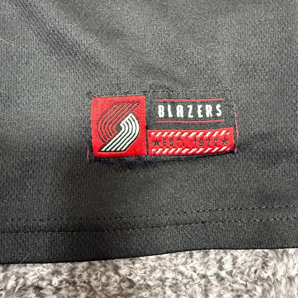 Ultra Game Portland Trail Blazers Mens Small Black Red White Baseball Jersey - Picture 4 of 9